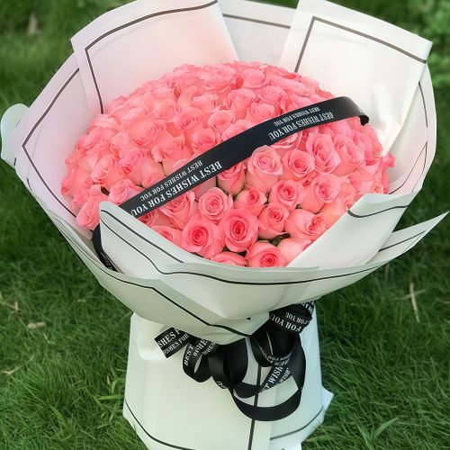 99朵戴安娜粉玫瑰花束 99朵戴安娜粉玫瑰花束