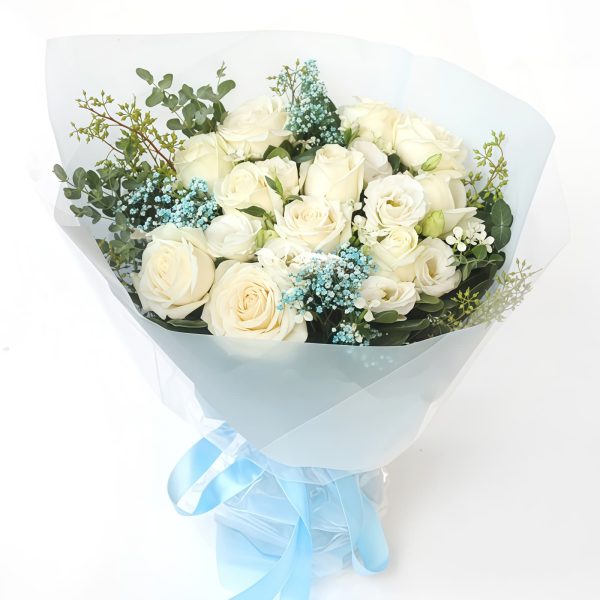 White rose bouquet