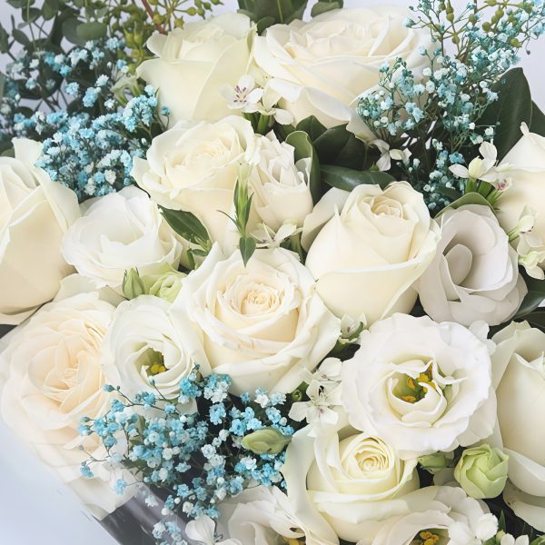 White rose bouquet