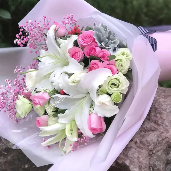 Ching Ming's - Awakening Roses and White Lilies