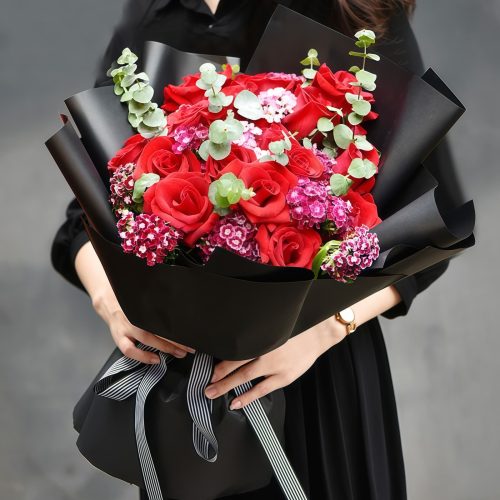 Unchanging Promise - Red Roses and Acacia Plums