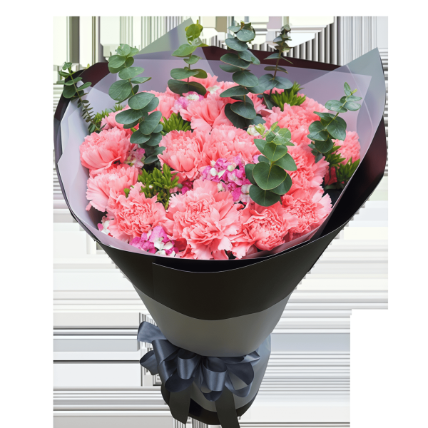 Rahmat Tak Terbatas - Buket Anyelir dan Plum Akasia Infinite Grace - Carnation and Acacia Plum Bouquet