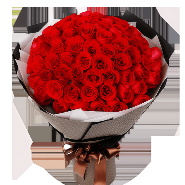 Simple Love - 99 Red Roses Bouquet Simple Love - 99 Red Roses Bouquet