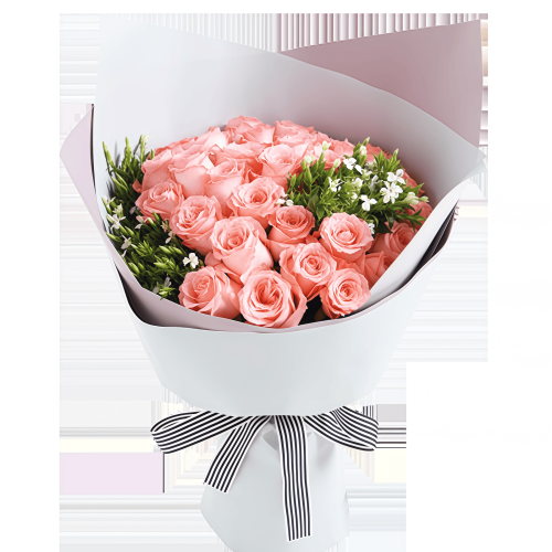 Junmai no Ai - Diana Pink Rose Bouquet Junmai no Ai - Diana Pink Rose Bouquet