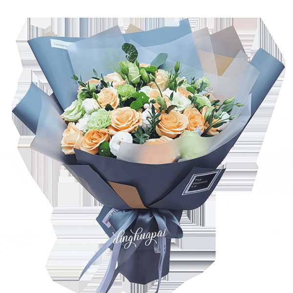 Champagne Roses - Champagne Rose Bouquet