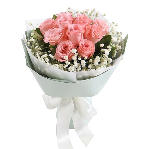 Pure beauty time - Pink roses and starry sky embellishment Pure beauty time - Pink roses and starry sky embellishment