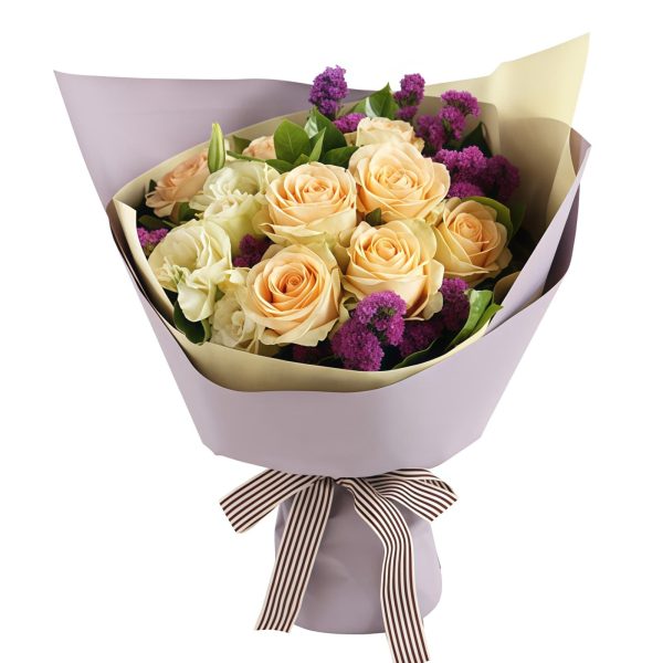 Love is like oxygen - Champagne Roses - Stems Bouquet Love is like oxygen - Champagne Roses - Stems Bouquet