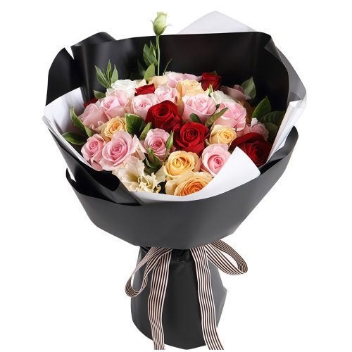 Sweetheart - Pink Lady, Champagne and Red Rose Mixed