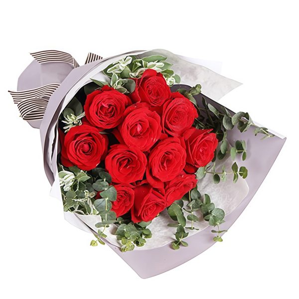 11 Red Roses ?Classic Red Rose Hand Corsage 11 Red Roses ?Classic Red Rose Hand Corsage