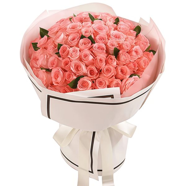 Happiness for - long time - Diana Pink Rose Bouquet Happiness for - long time - Diana Pink Rose Bouquet