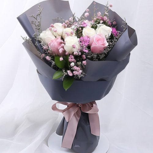 Hello Goddess - Korean White Rose and Pink Rose Mixture