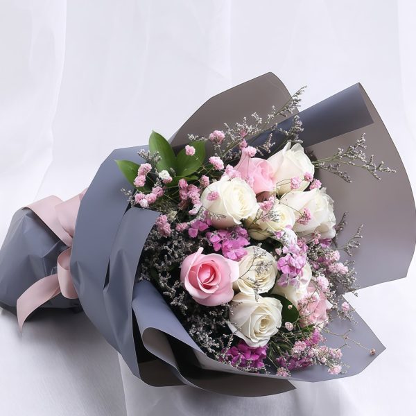 Hello Goddess - Korean White Rose and Pink Rose Mixture