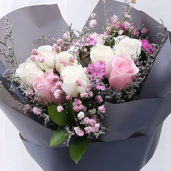 Hello Goddess - Korean White Rose and Pink Rose Mixture