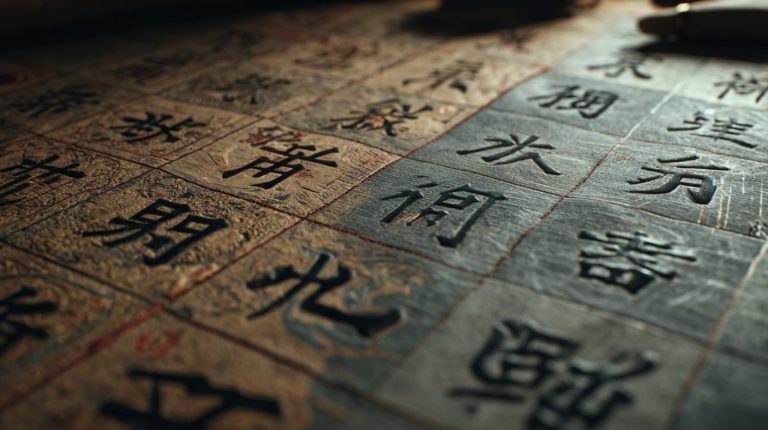 Ancient Chinese numerical symbols and their cultural significance.