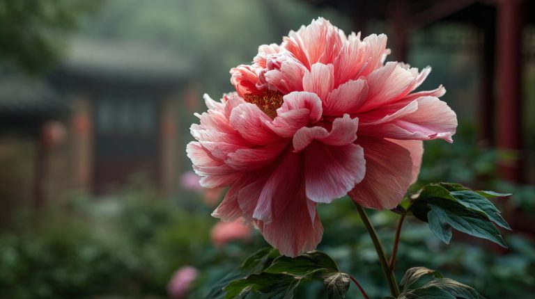 A vibrant peony bloom, central to Chinese Flower Art.