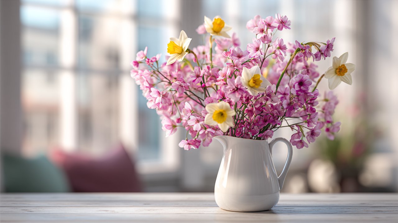 A vibrant bouquet of flowers commonly used in Chinese cultural celebrations.